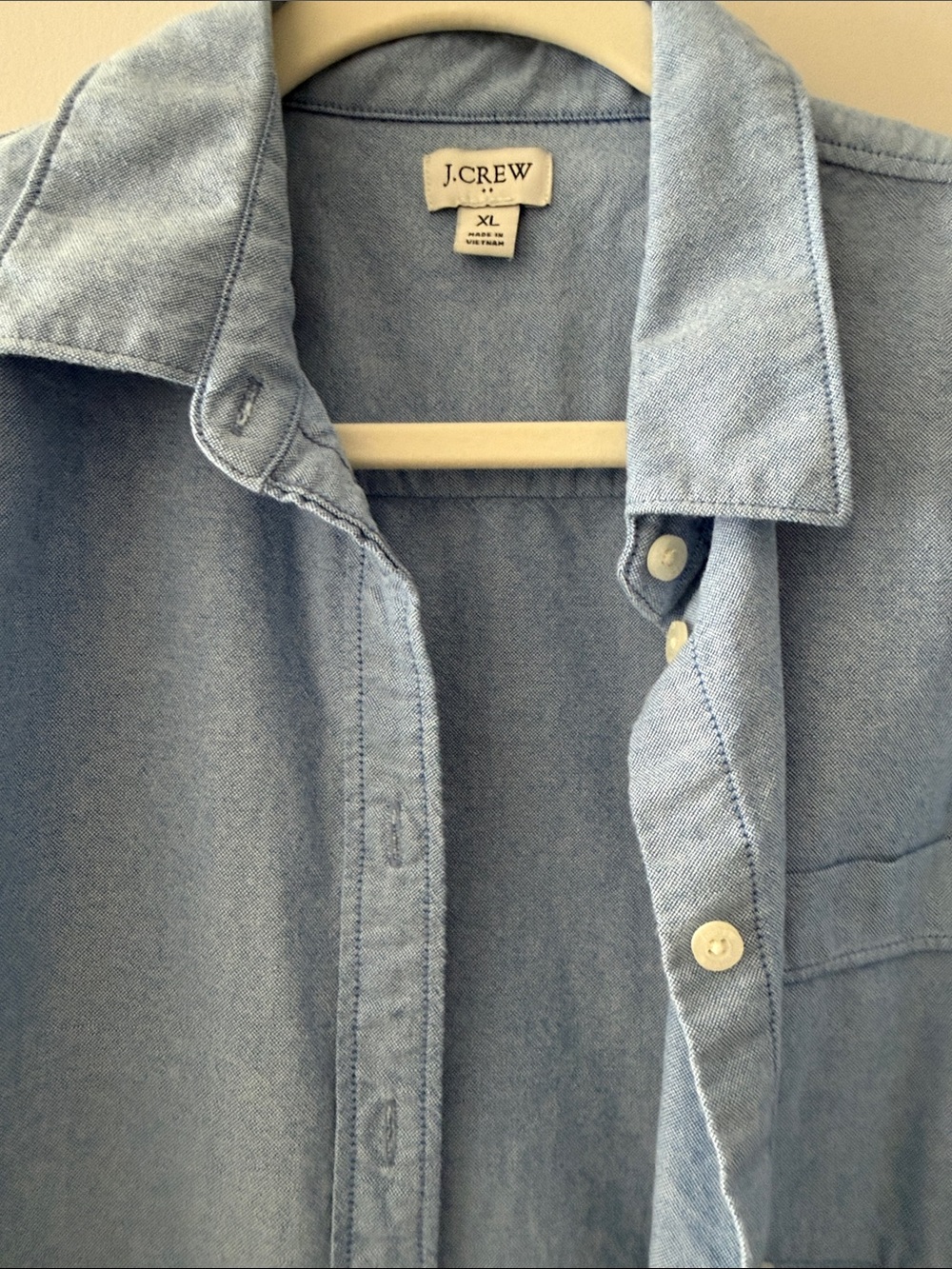 J. Crew Light Blue Oxford Button-Down Shirt - Picture 3 of 7